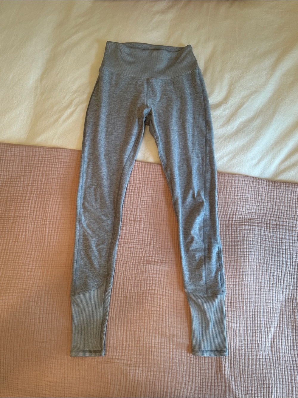 ALO Yoga Gray High-Rise Performance Leggings